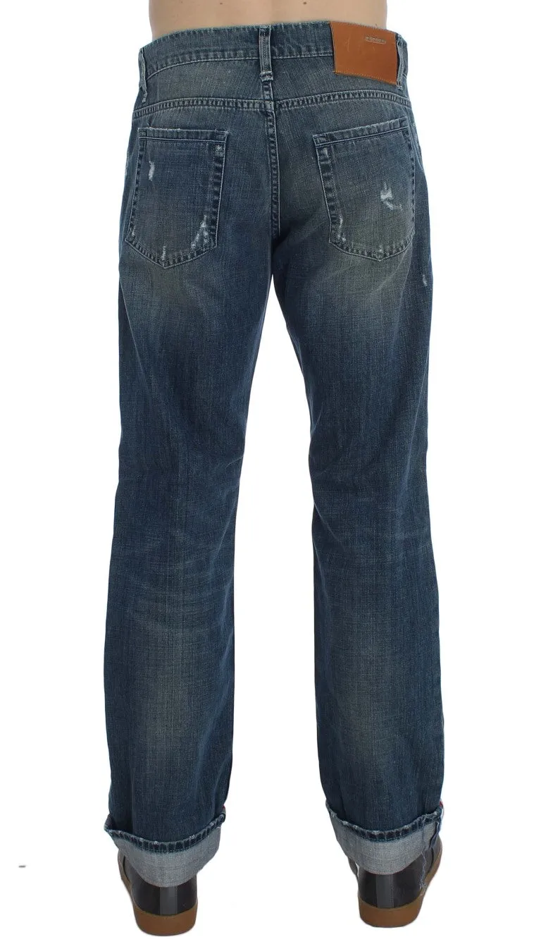Elegant Regular Fit Blue Wash Denim sold by Louxly product image thumbnail 4