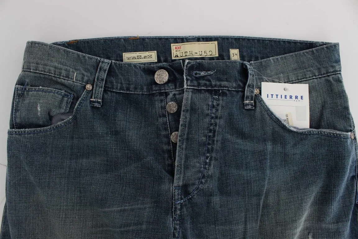 Elegant Regular Fit Blue Wash Denim sold by Louxly product image thumbnail 5