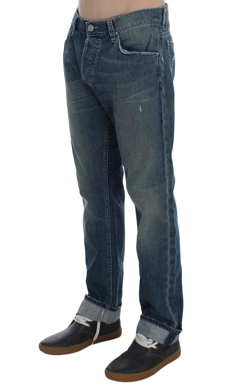 Elegant Regular Fit Blue Wash Denim sold by Louxly product image thumbnail 3