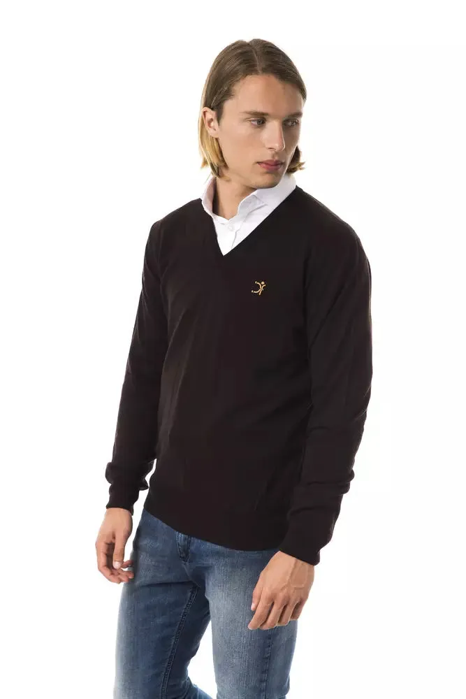 Brown Merino Wool Men Sweater sold by Louxly product image thumbnail 2