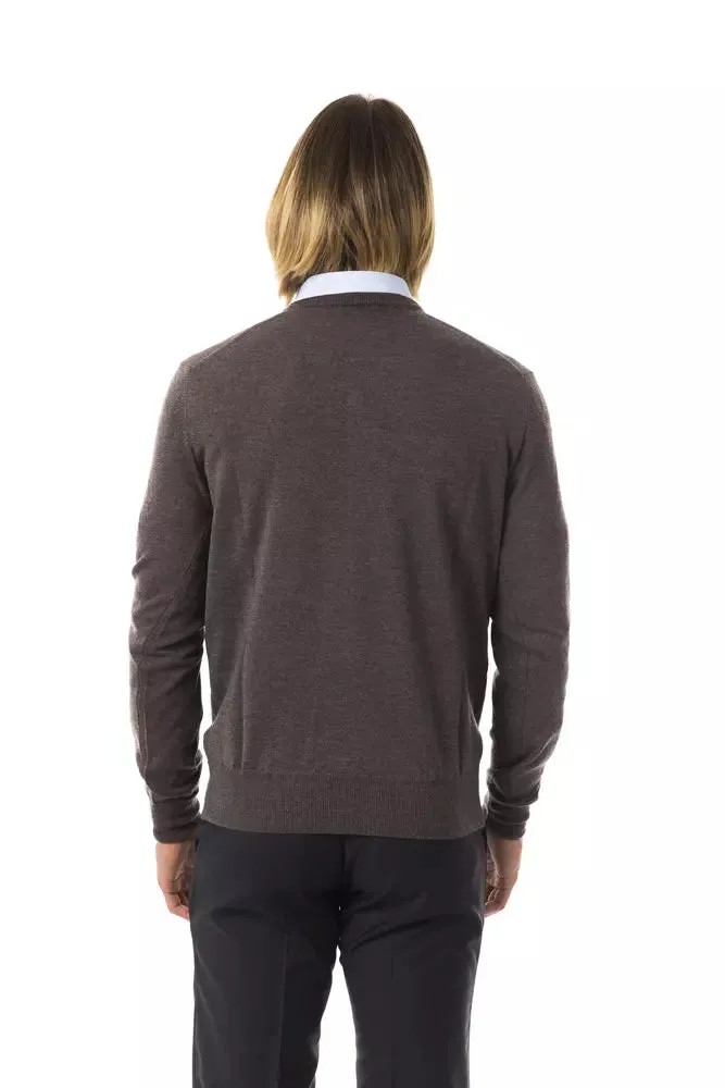 Gray Merino Wool Men Sweater sold by Louxly product image thumbnail 3