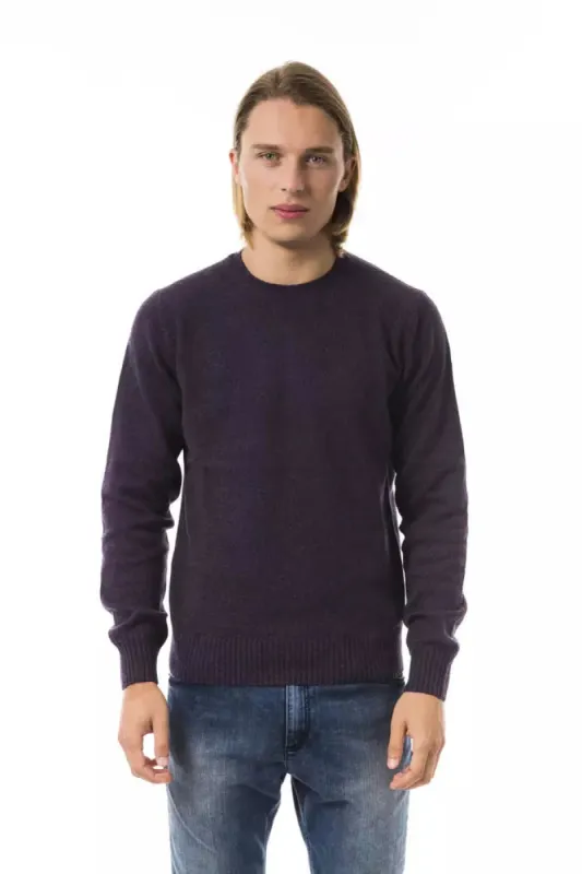 Purple Wool Men Sweater sold by Louxly