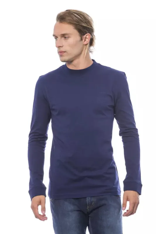 Blue Cotton Men Sweater sold by Louxly