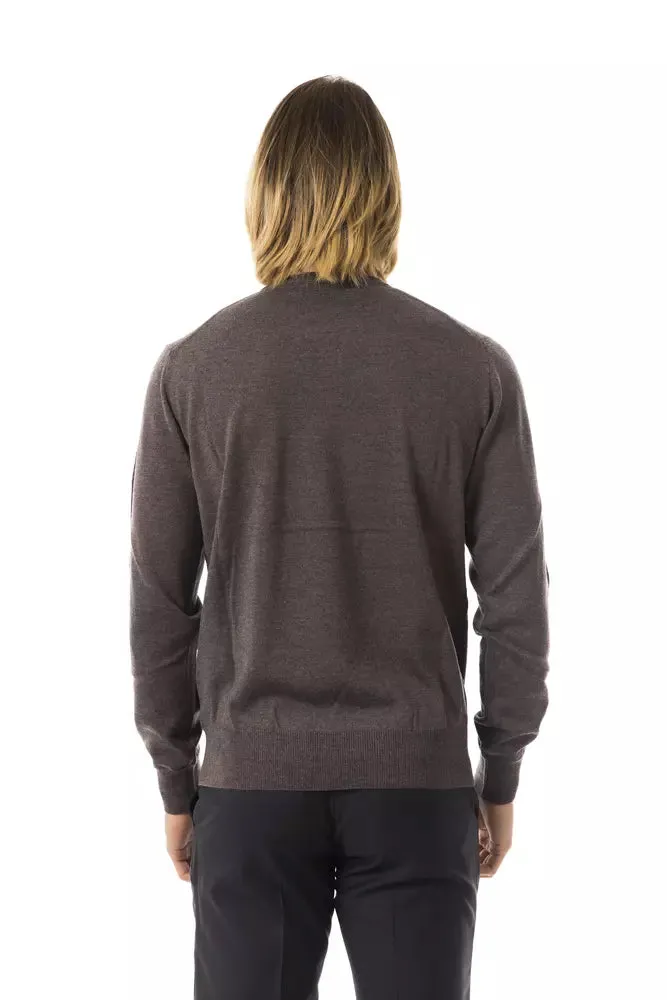 Gray Merino Wool Men Sweater sold by Louxly product image thumbnail 3