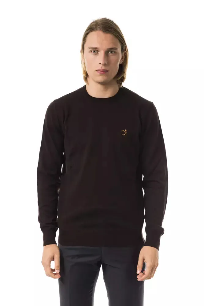 Brown Merino Wool Men Sweater sold by Louxly
