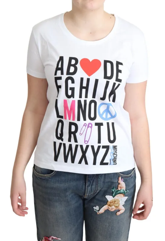 Chic Alphabet Print Cotton Tee sold by Louxly