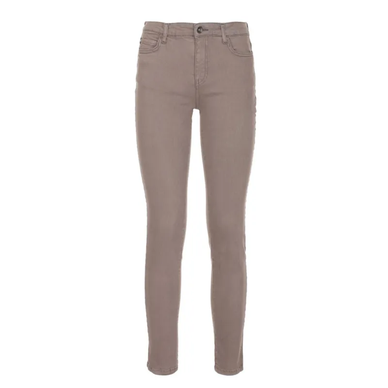Impeccable Gray Cotton Stretch Pants sold by Louxly