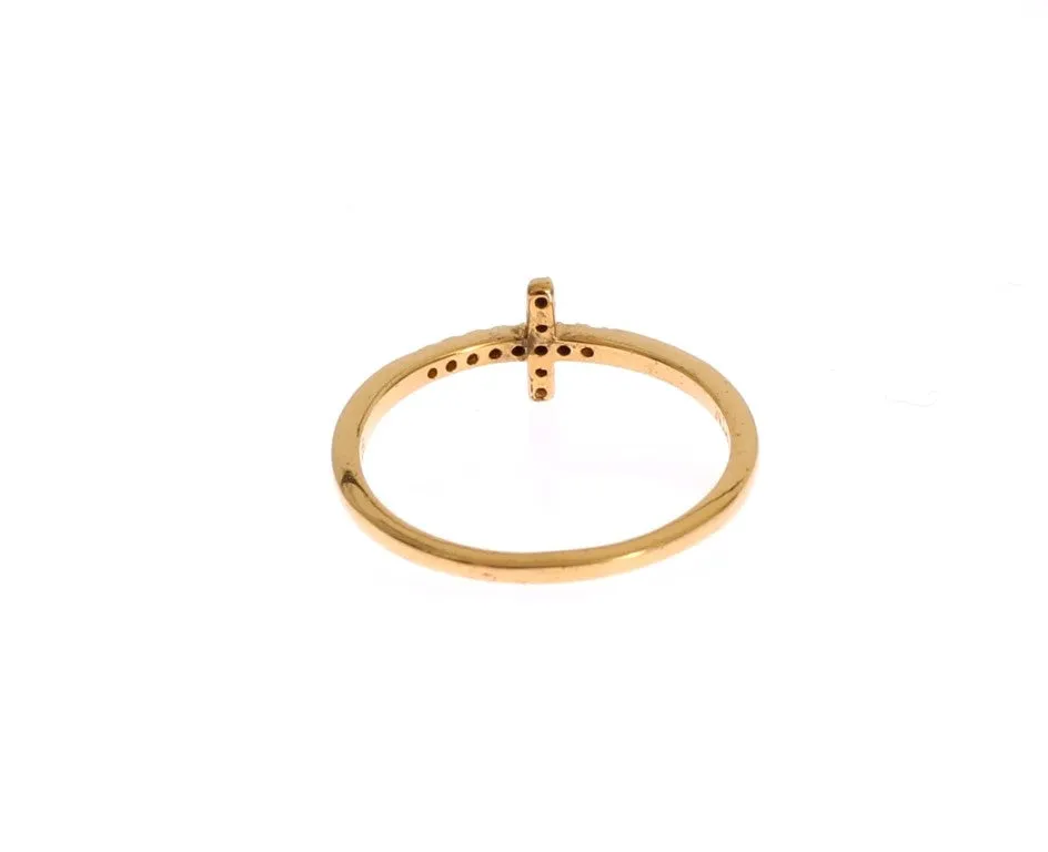 Chic Handmade Golden CZ Crystal Ring sold by Louxly product image thumbnail 2