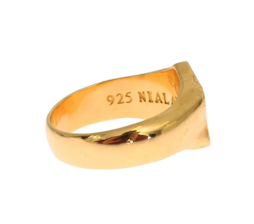 Elegant Men's Gold Plated Silver Ring sold by Louxly product image thumbnail 4