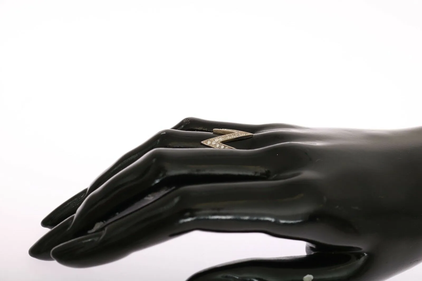 Radiant Silver Crystal Encrusted Ring sold by Louxly product image thumbnail 4