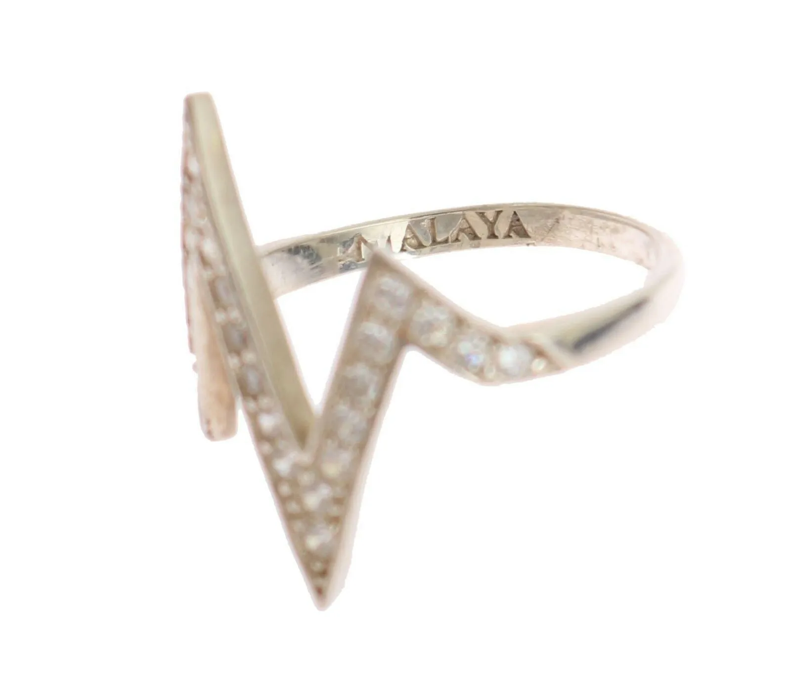 Radiant Silver Crystal Encrusted Ring sold by Louxly product image thumbnail 5