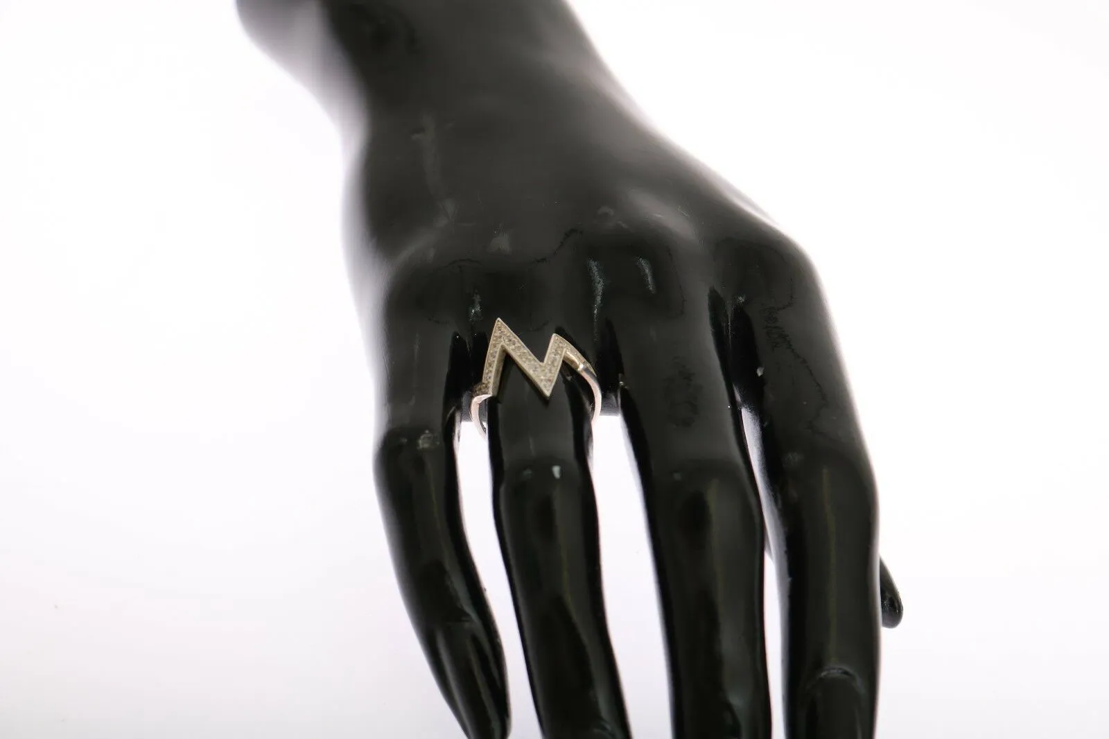 Radiant Silver Crystal Encrusted Ring sold by Louxly product image thumbnail 3