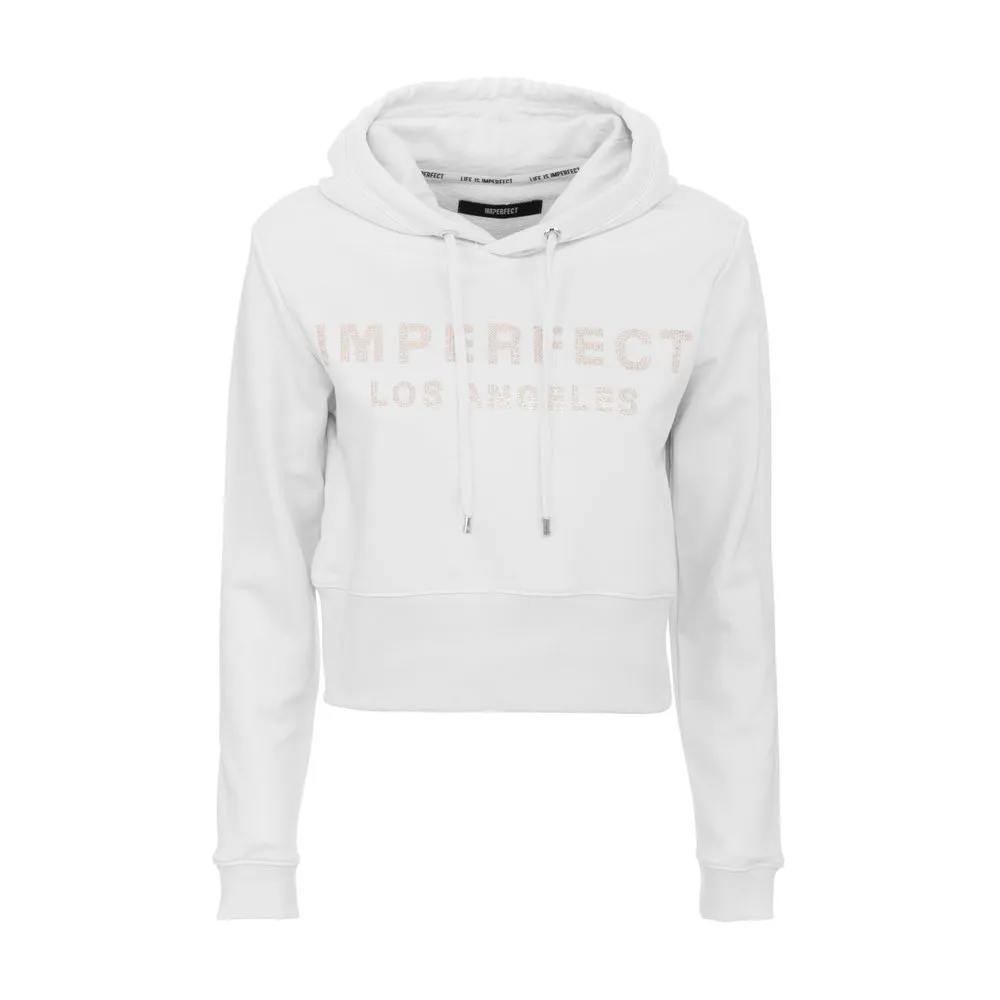 White Cotton Womens Hoodie sold by Louxly