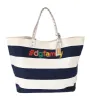 Chic Striped Beatrice Tote Handbag sold by Louxly