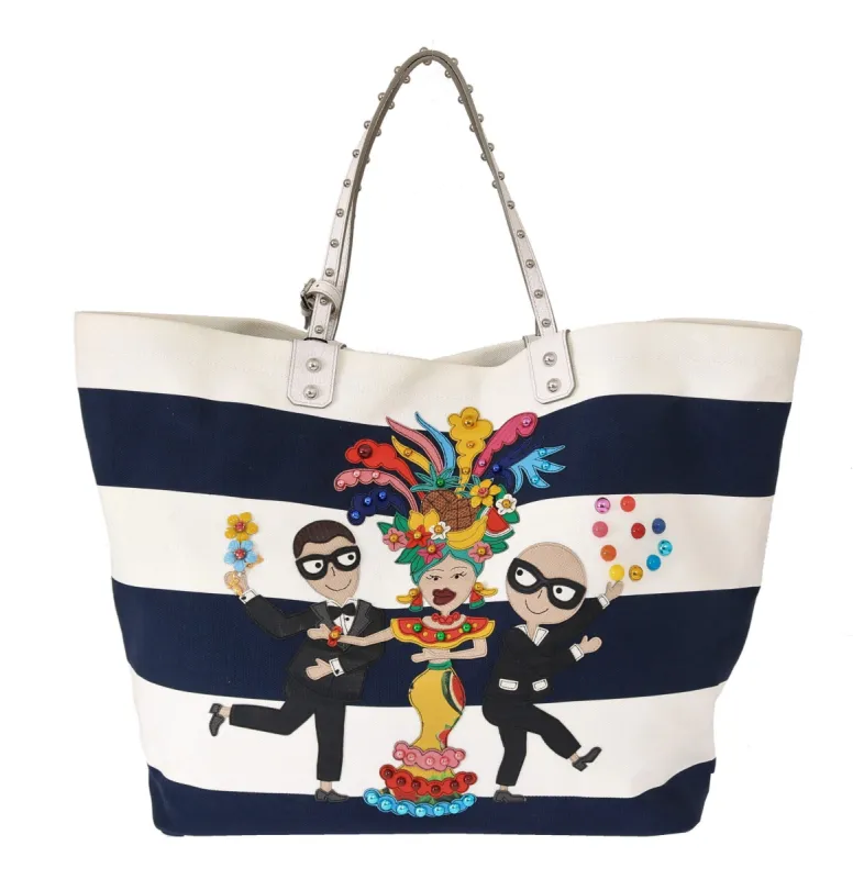 Chic Striped Beatrice Tote Handbag sold by Louxly