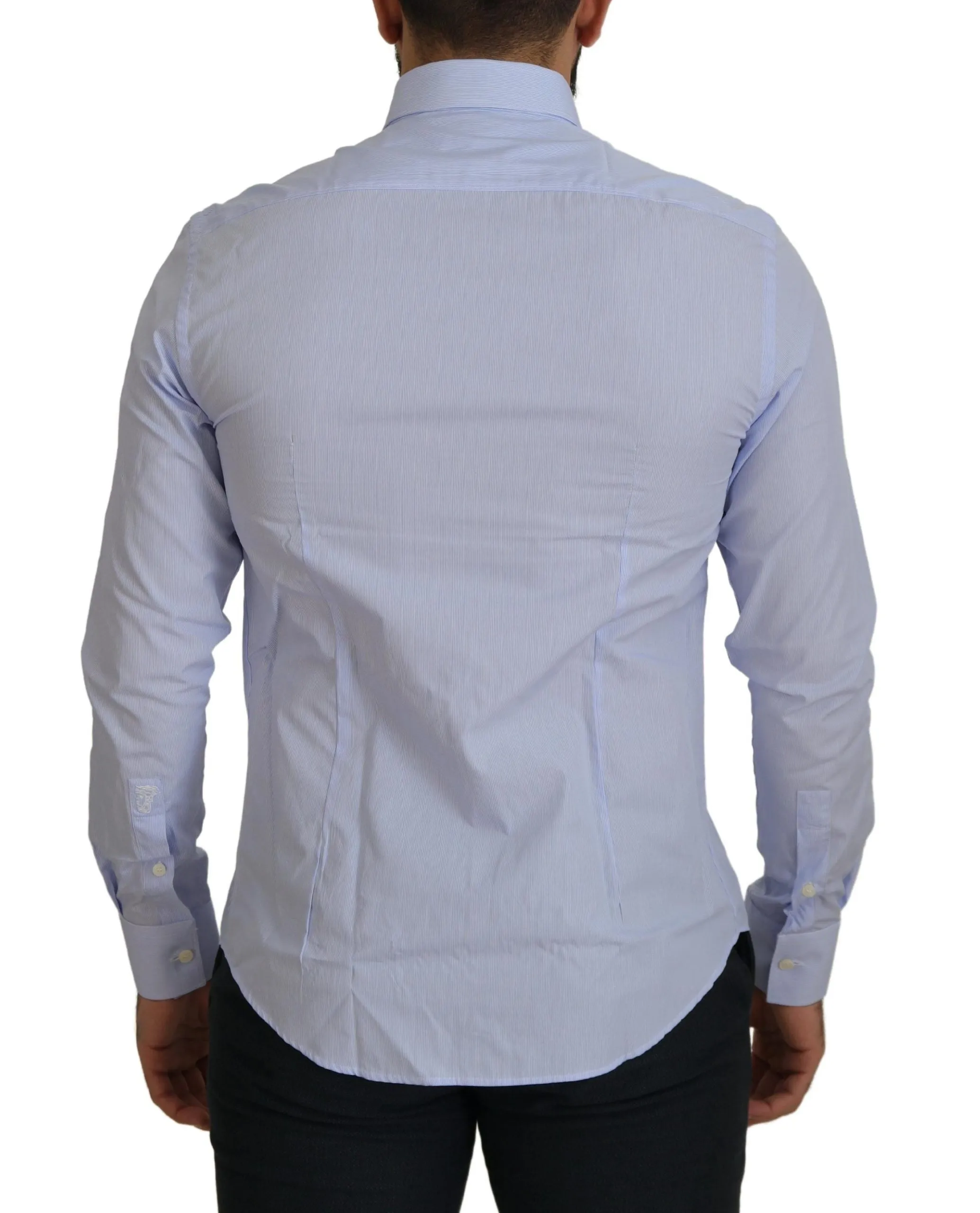 Elegant Light Blue Dress Shirt sold by Louxly product image thumbnail 3