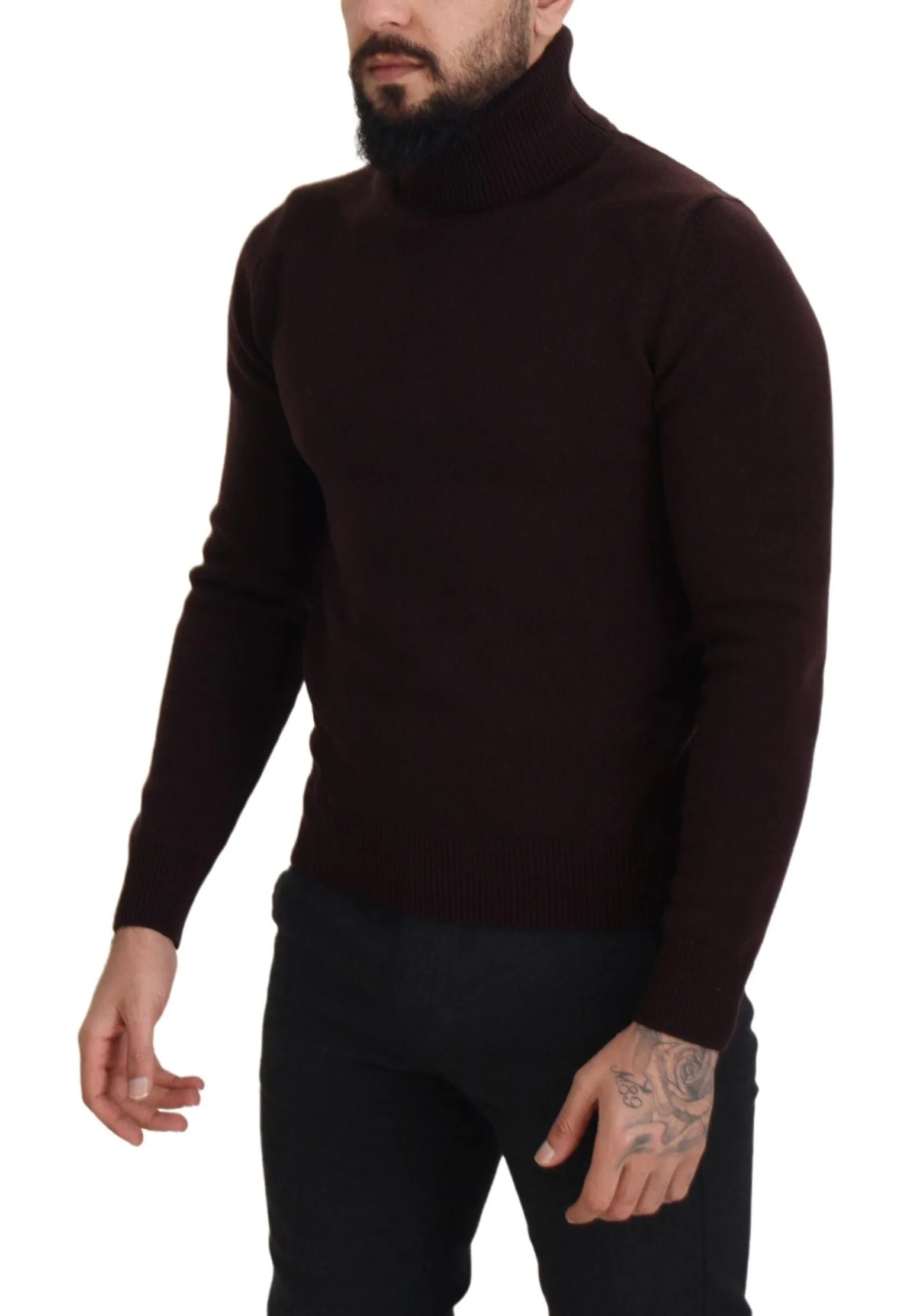 Elegant Turtleneck Wool Pullover Sweater sold by Louxly product image thumbnail 5