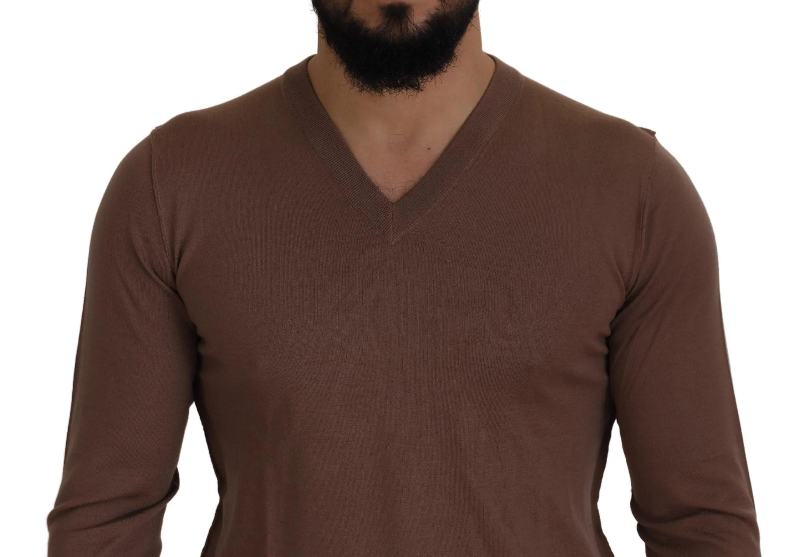 Elegant Virgin Wool V-Neck Pullover Sweater sold by Louxly product image thumbnail 4