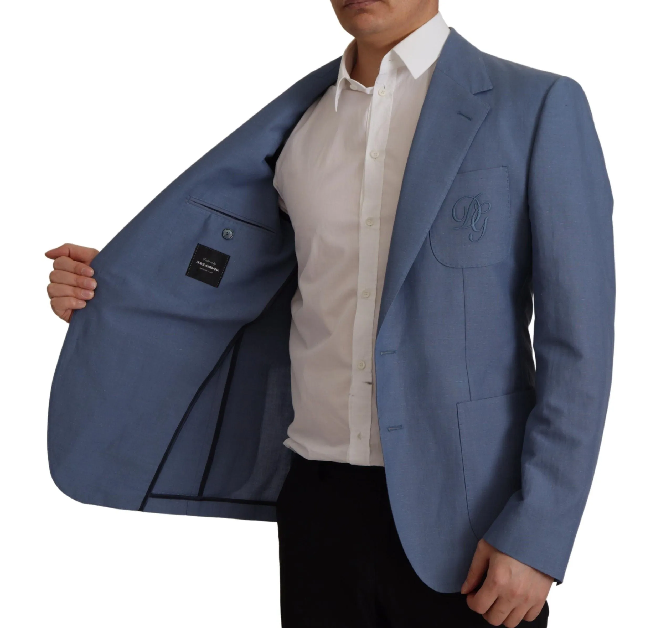Elegant Single Breasted Linen Jacket sold by Louxly product image thumbnail 4