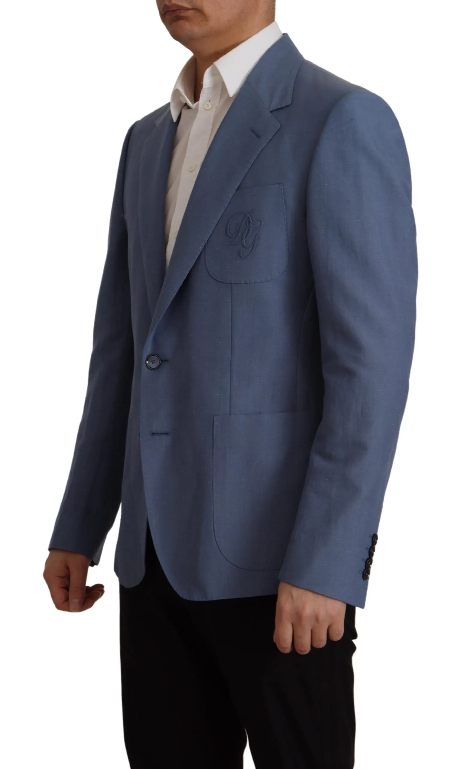 Elegant Single Breasted Linen Jacket sold by Louxly product image thumbnail 5