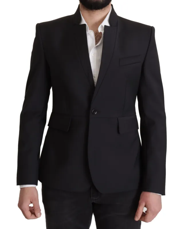 Elegant Single-Breasted Wool Blazer sold by Louxly