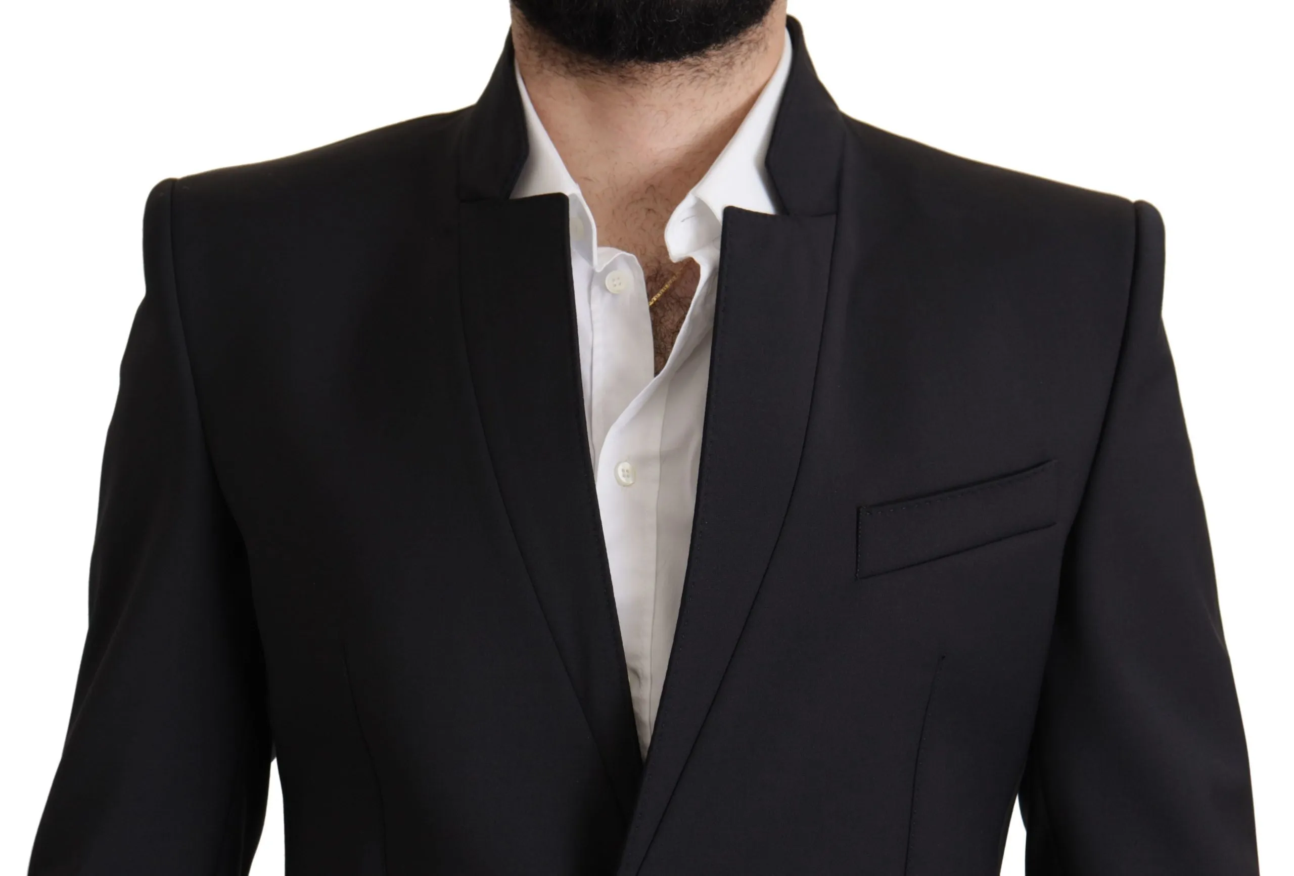 Elegant Single-Breasted Wool Blazer sold by Louxly product image thumbnail 2