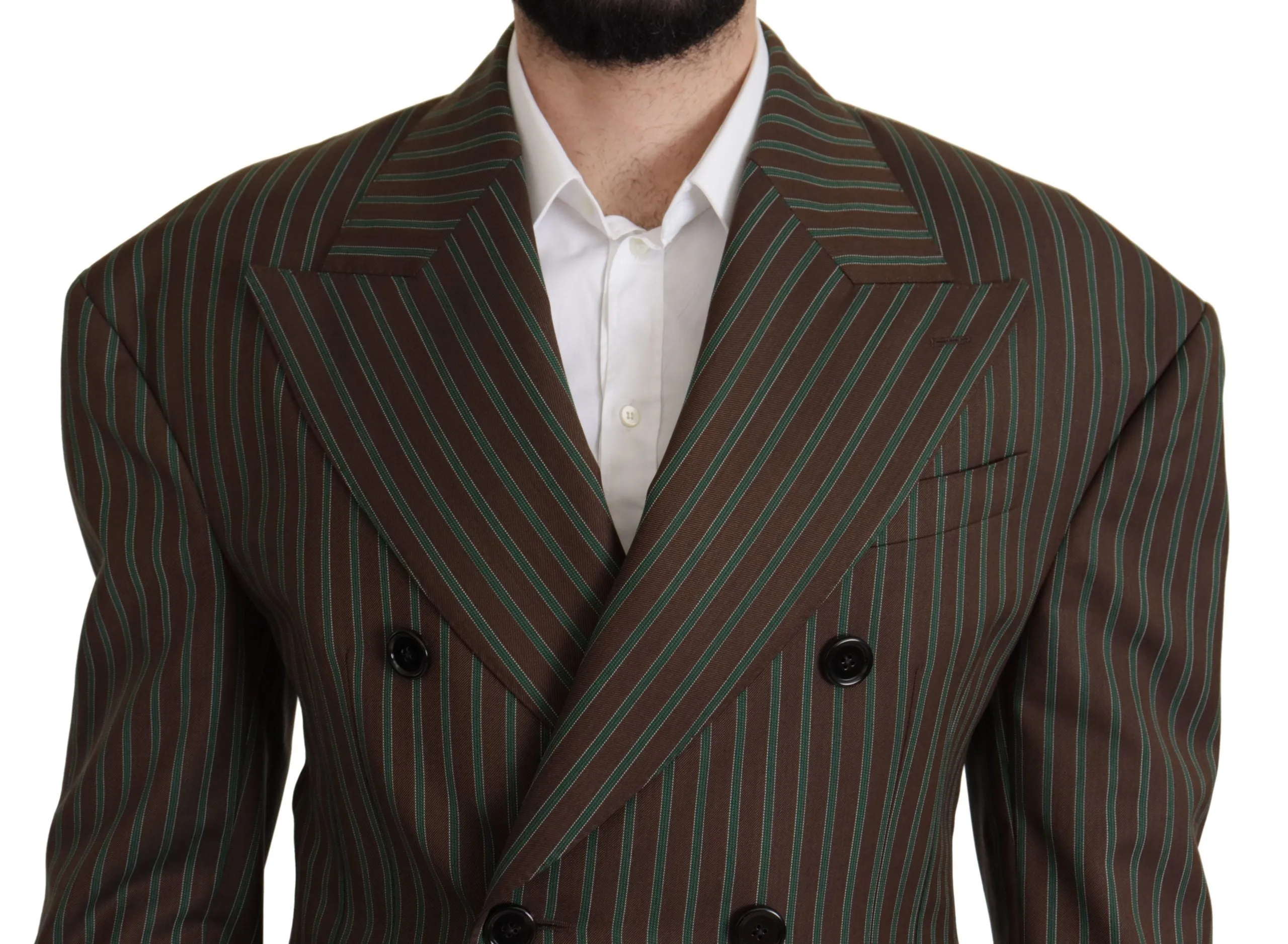 Multicolor Striped Double Breasted Blazer sold by Louxly product image thumbnail 3