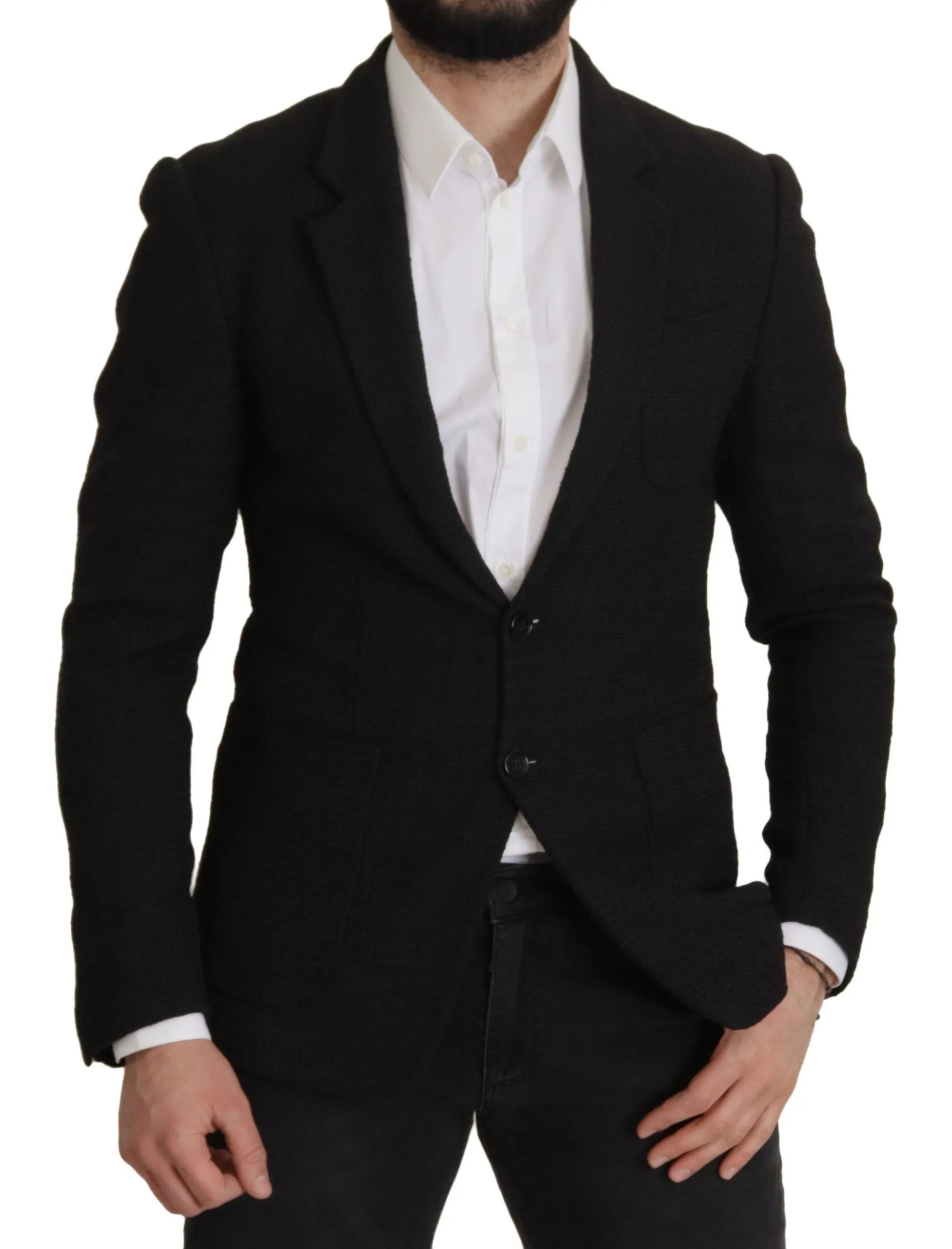 Elegant Single Breasted Wool Blazer sold by Louxly product image thumbnail 4