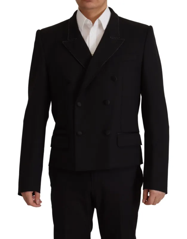 Elegant Double Breasted Wool Blazer sold by Louxly