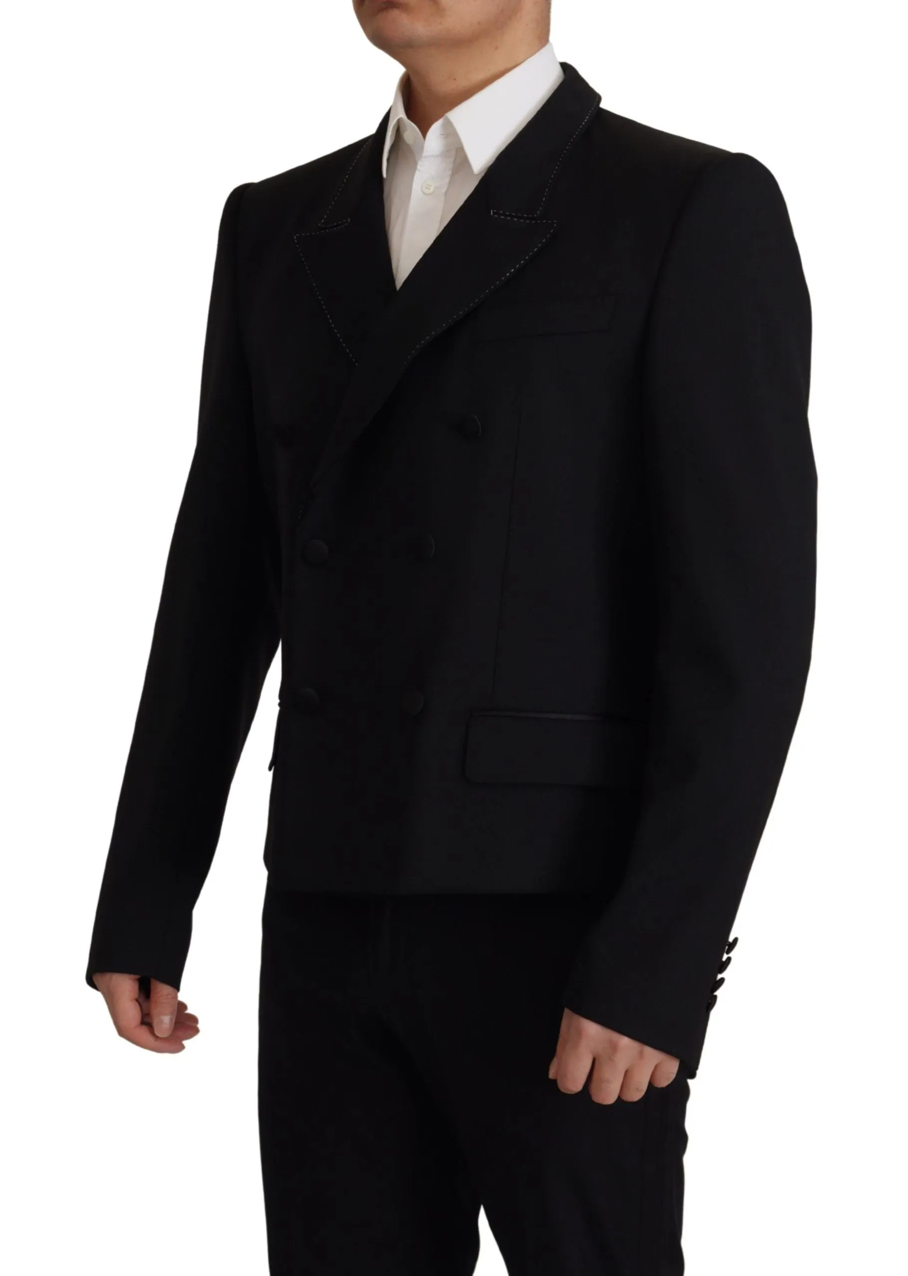 Elegant Double Breasted Wool Blazer sold by Louxly product image thumbnail 3