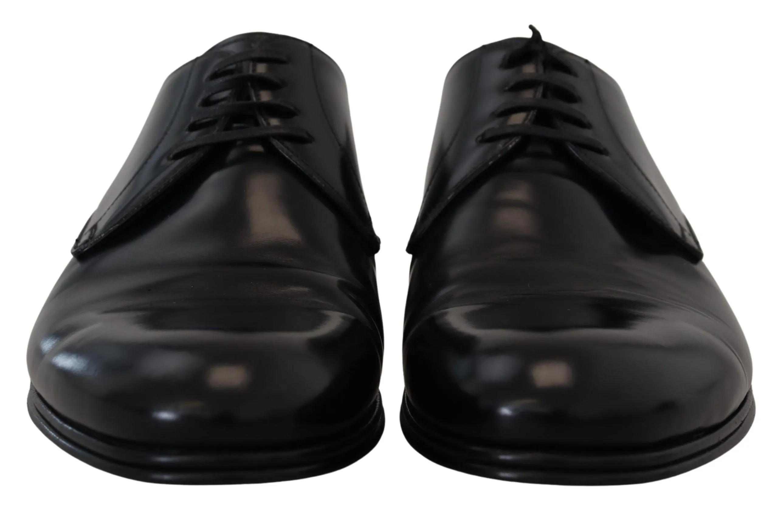 Elegant Black Leather Derby Shoes sold by Louxly product image thumbnail 4