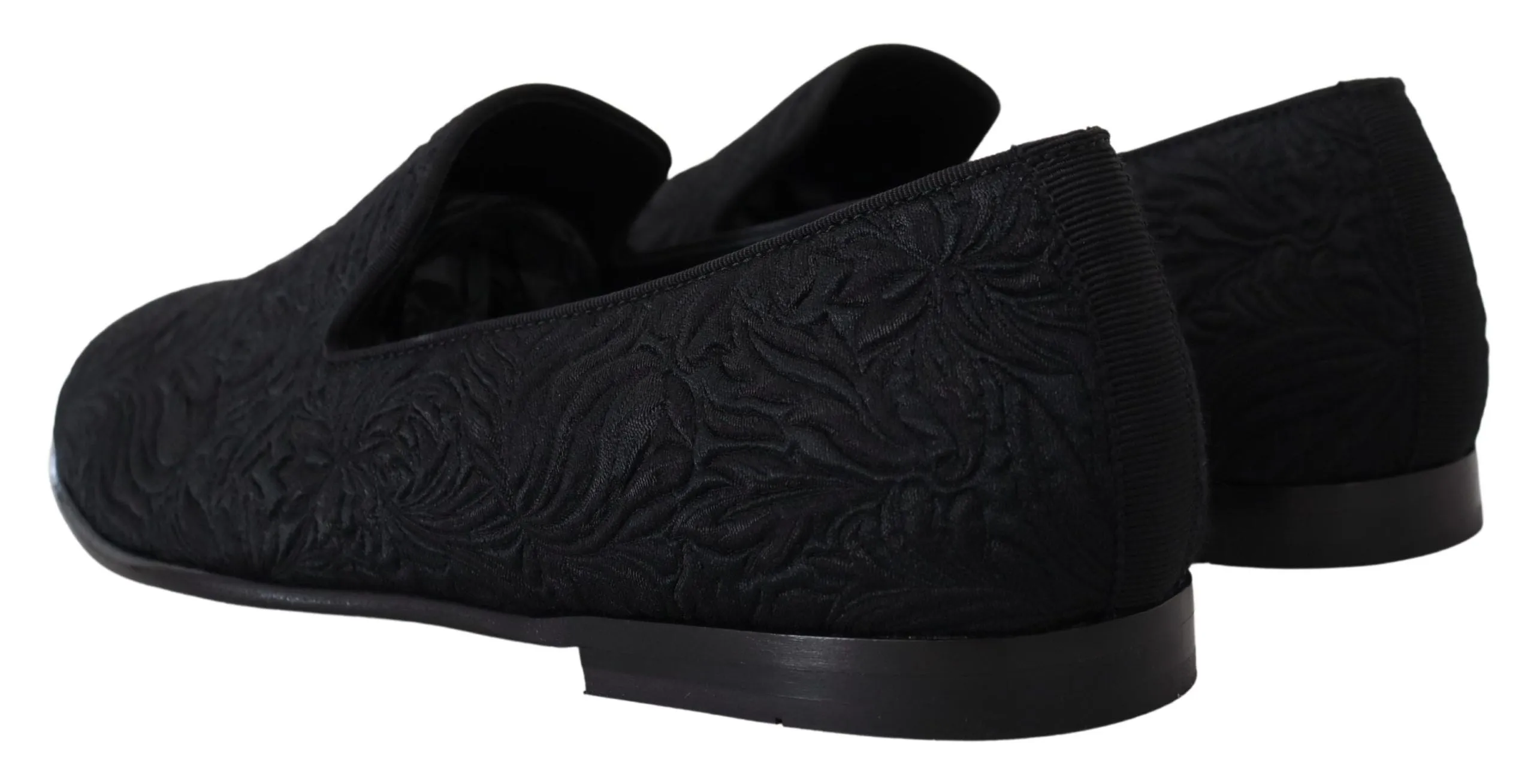 Elegant Jacquard Black Loafers Slide On Flats sold by Louxly product image thumbnail 5