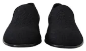 Elegant Jacquard Black Loafers Slide On Flats sold by Louxly