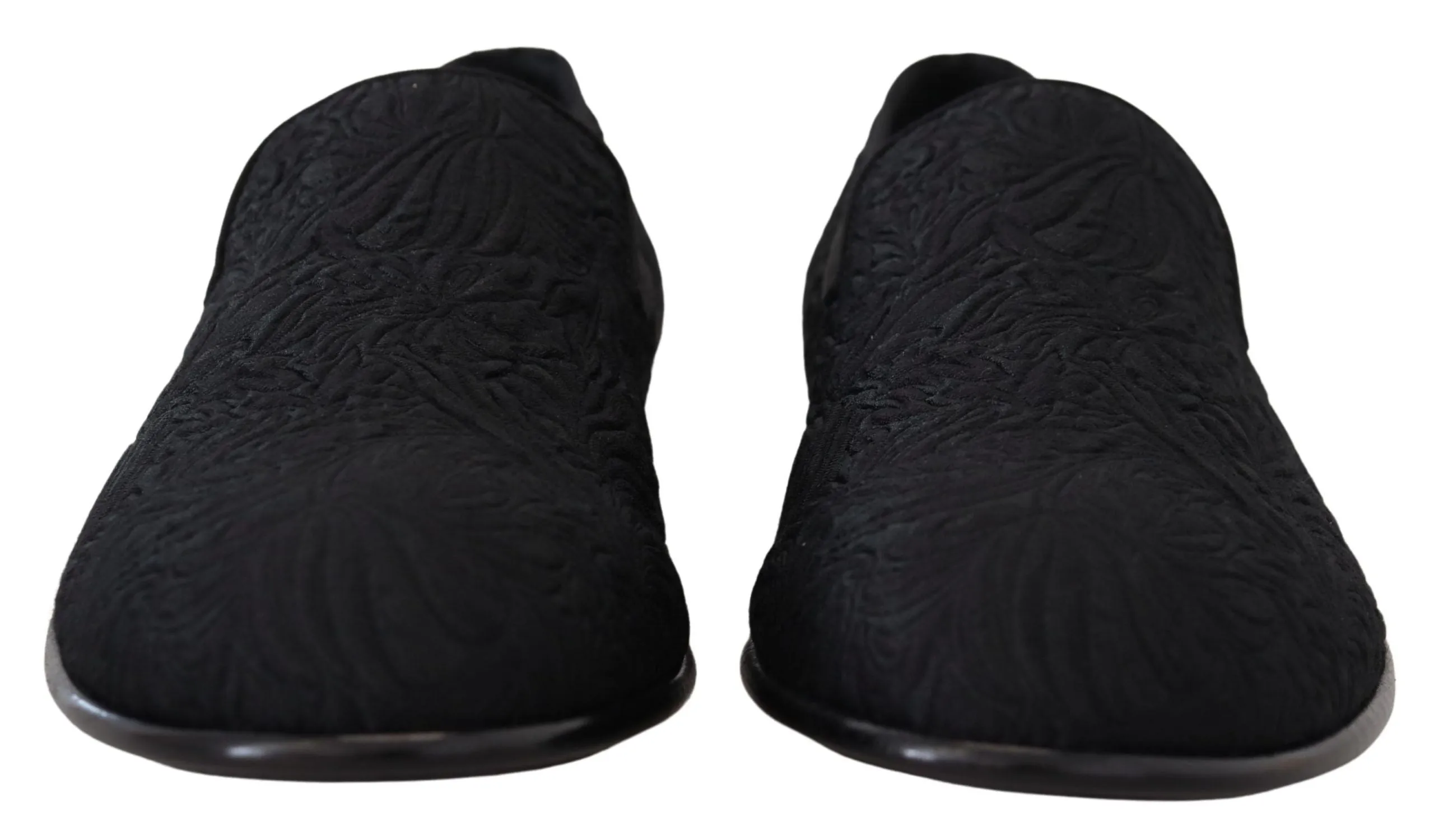 Elegant Jacquard Black Loafers Slide On Flats sold by Louxly product image thumbnail 3