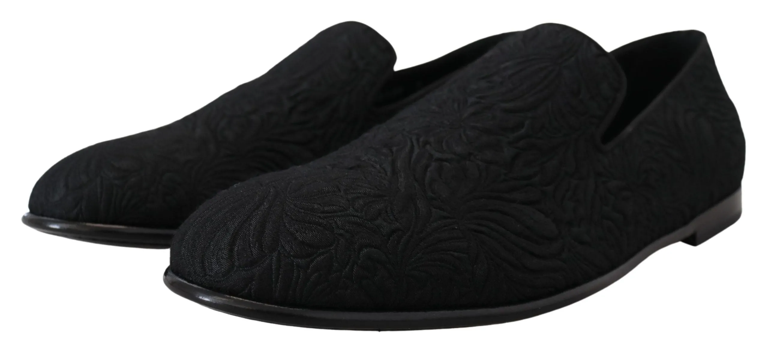 Elegant Jacquard Black Loafers Slide On Flats sold by Louxly product image thumbnail 4