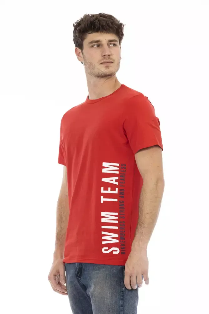 Red Cotton Men's T-Shirt sold by Louxly product image thumbnail 2