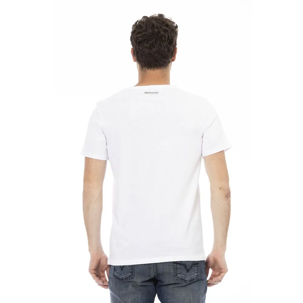 White Cotton Men T-Shirt sold by Louxly product image thumbnail 3