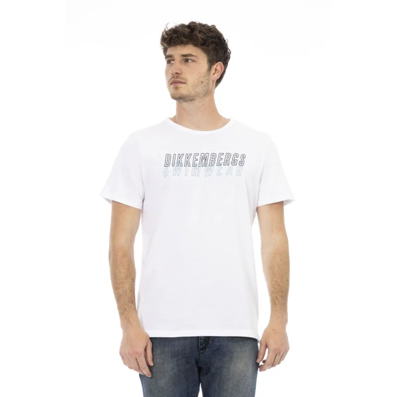 White Cotton Men T-Shirt sold by Louxly