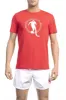 Red Cotton Men T-Shirt sold by Louxly