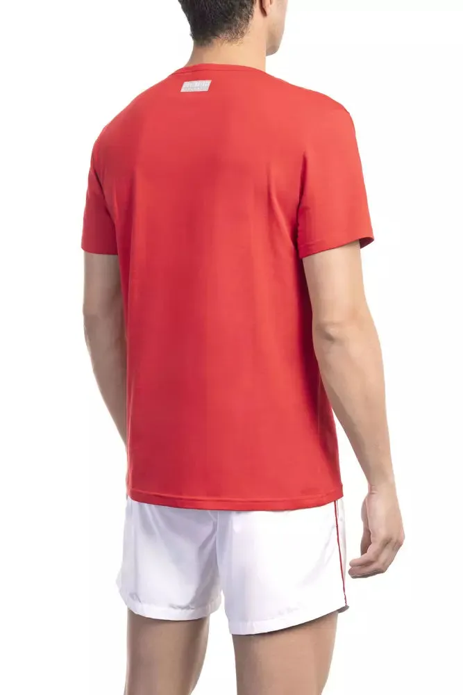 Red Cotton Men T-Shirt sold by Louxly product image thumbnail 2