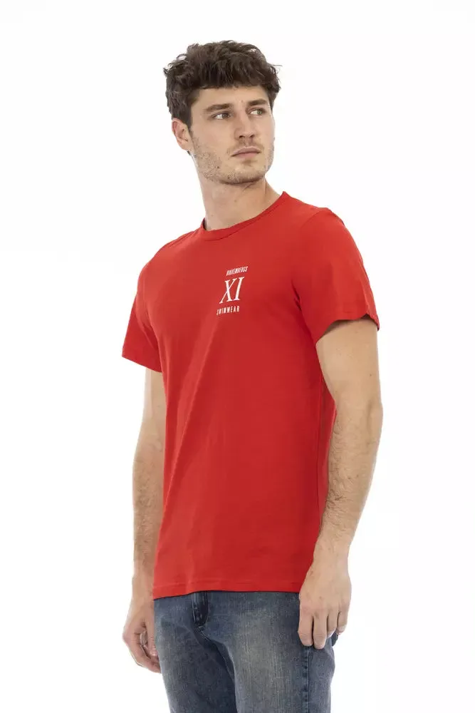 Red Cotton Men T-Shirt sold by Louxly product image thumbnail 2