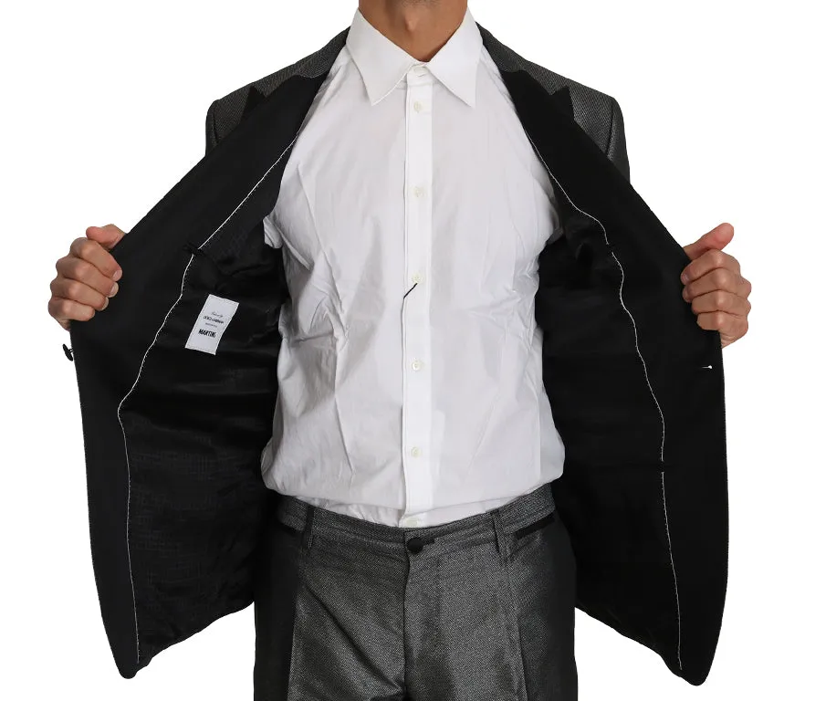 Elegant Gray Patterned Martini Suit sold by Louxly product image thumbnail 3