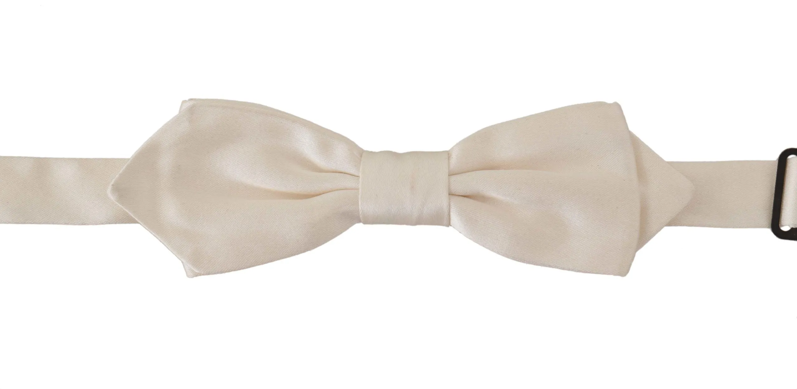 Elegant White Silk Bow Tie sold by Louxly product image thumbnail 4