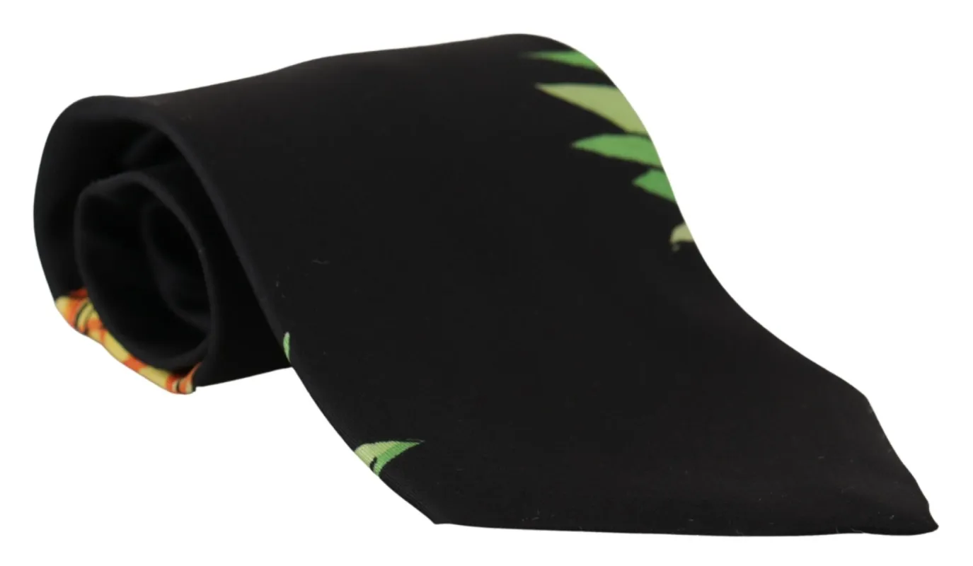 Elegant Black Silk Tie for Sophisticated Style sold by Louxly