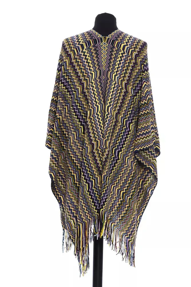 Multicolor Wool Women Poncho sold by Louxly product image thumbnail 3