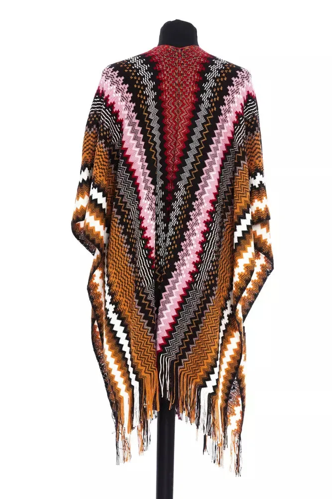 Multicolor Wool Women Poncho sold by Louxly product image thumbnail 3