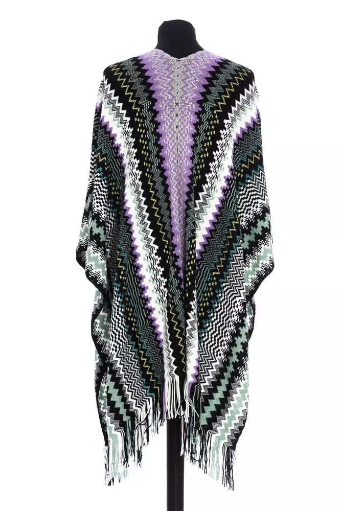 Multicolor Wool Women Poncho sold by Louxly product image thumbnail 3
