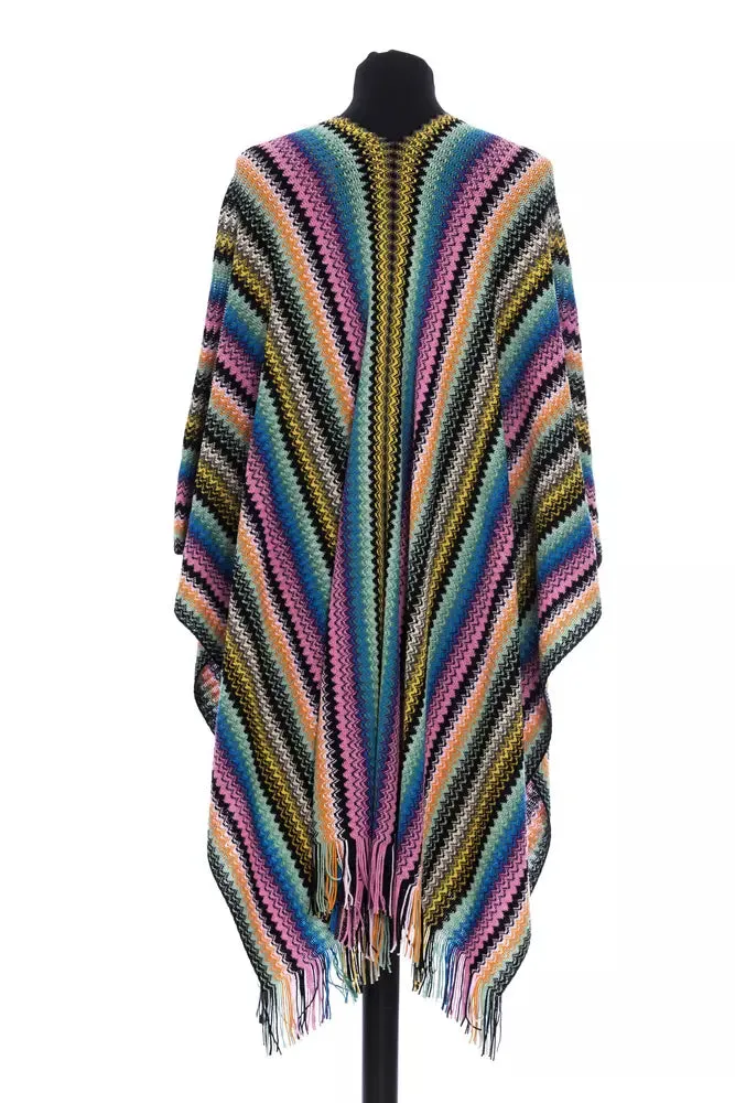 Multicolor Wool Women Poncho sold by Louxly product image thumbnail 3