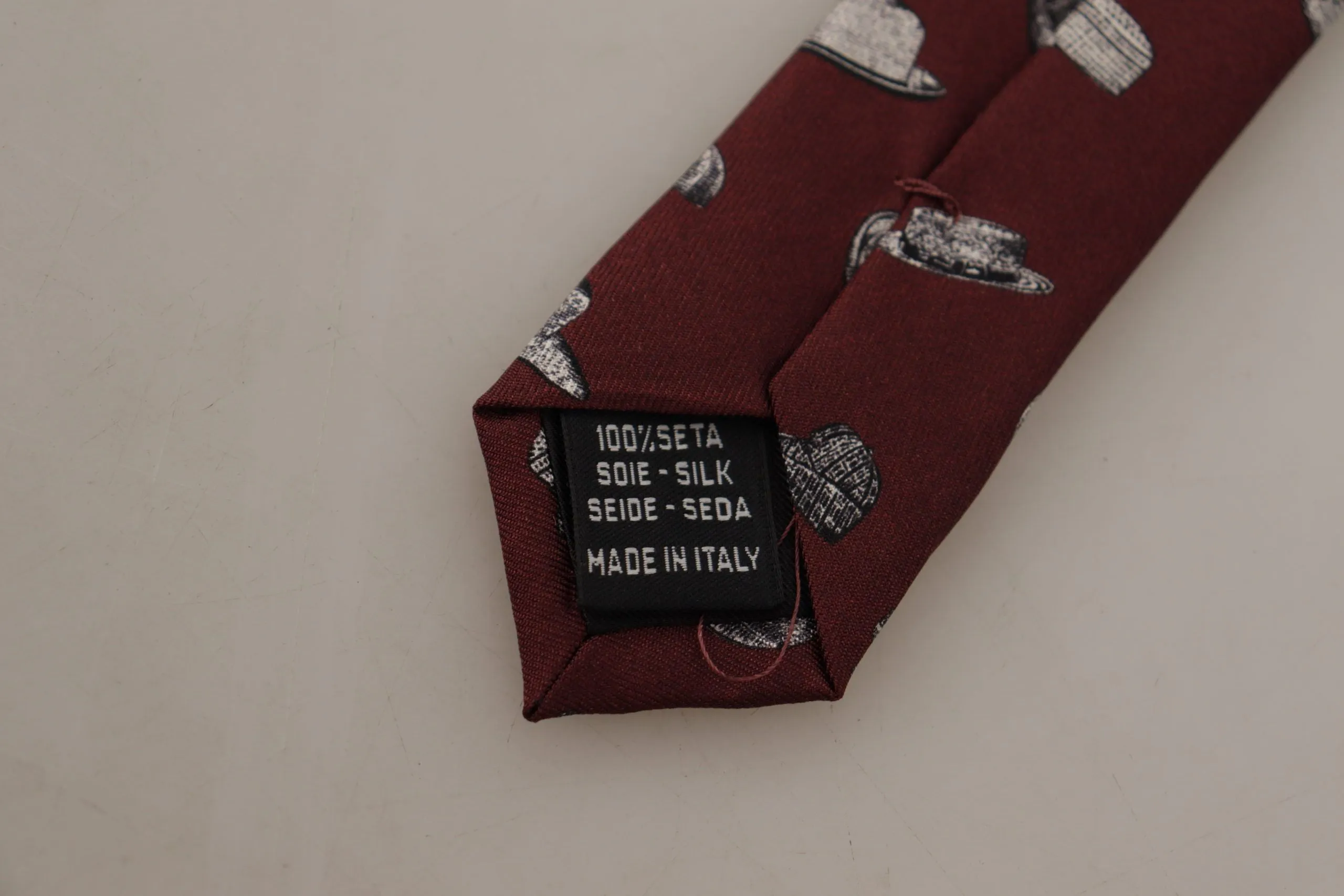 Maroon Elegance Silk Tie sold by Louxly product image thumbnail 4