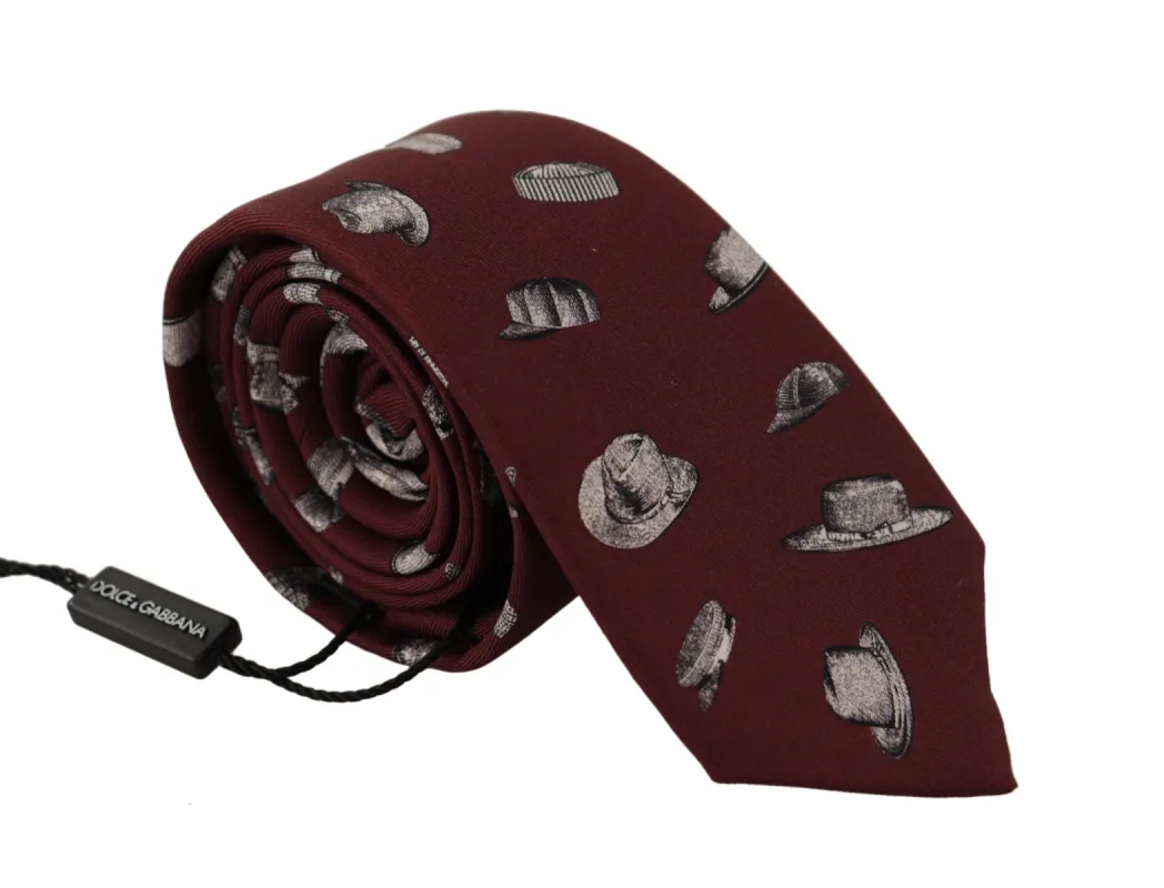 Maroon Elegance Silk Tie sold by Louxly
